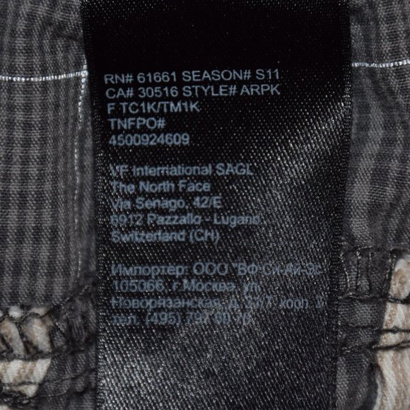 The North Face Button Fly Gray Plaid Shorts size 34 - Picture 7 of 10